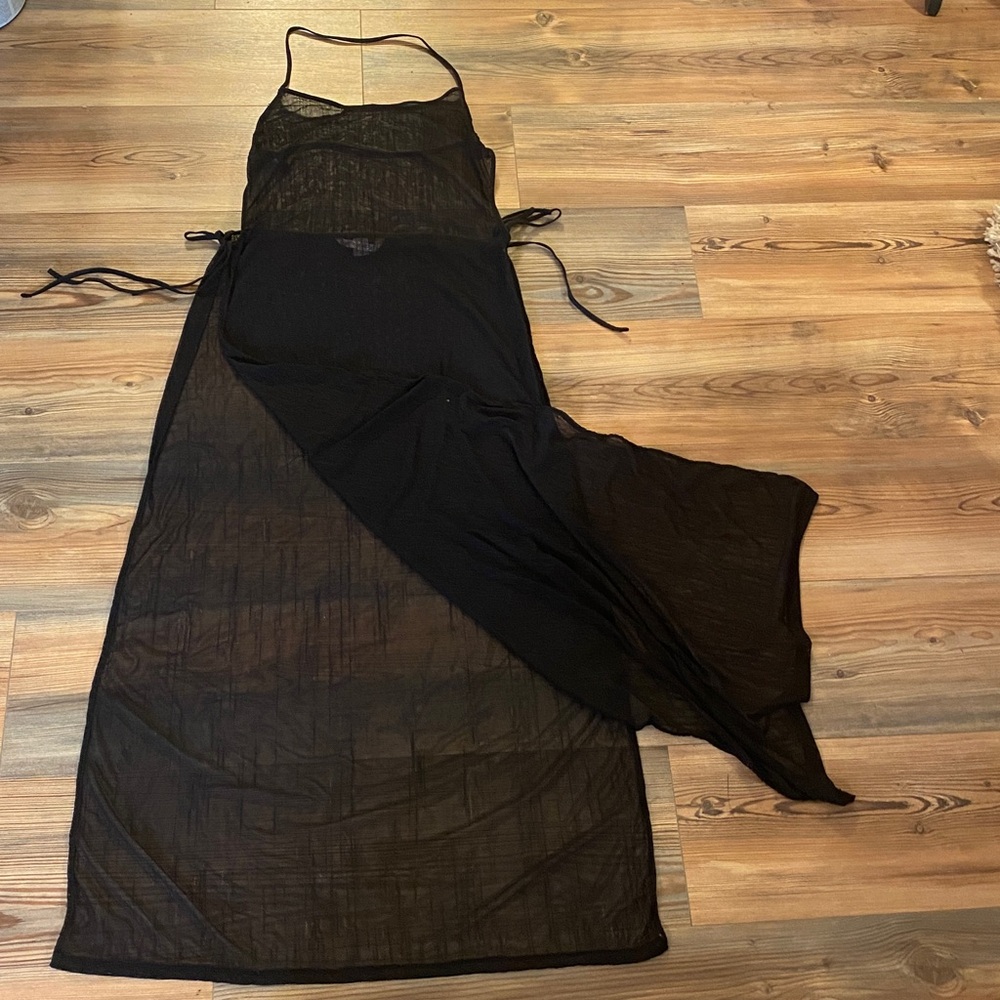 Vintage Y2K Victorias Secret Stretchy Mesh Backess Full Length Lingerie size M/L